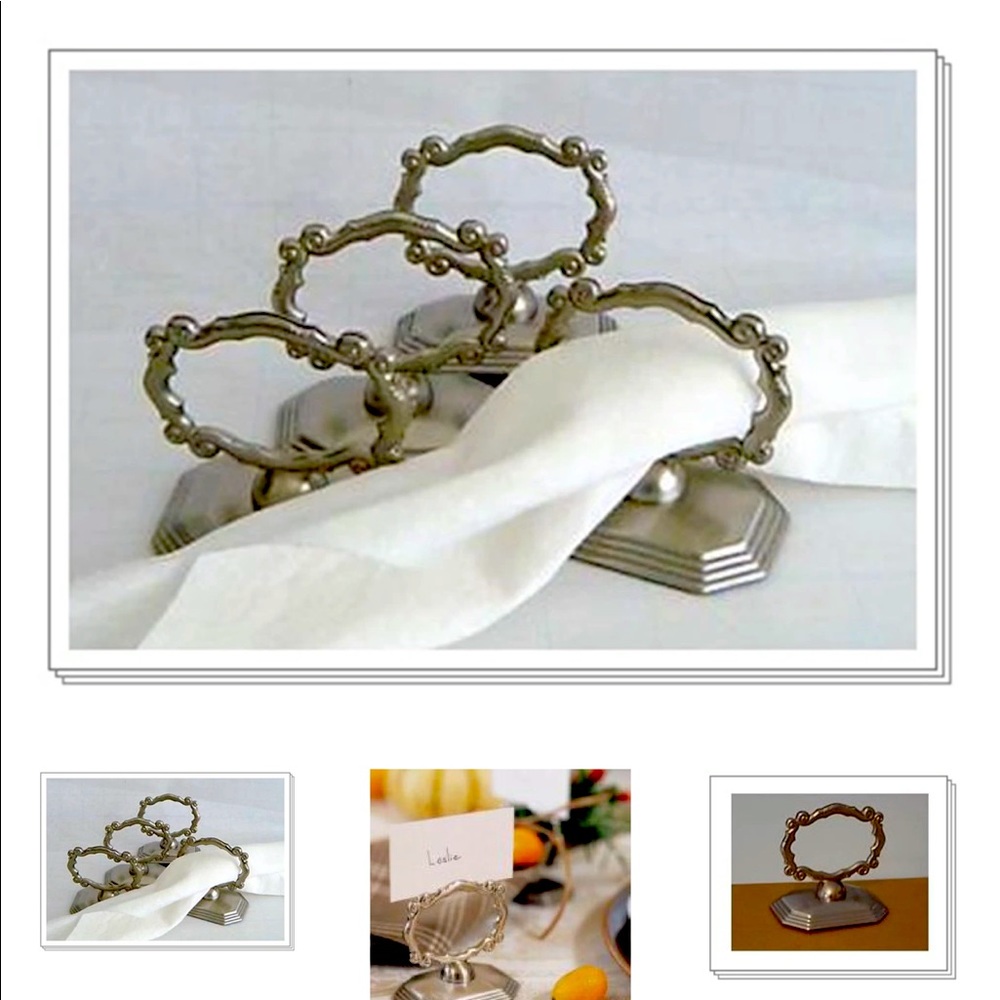 New SLAH Redmond Heirloom napkin rings/NIB